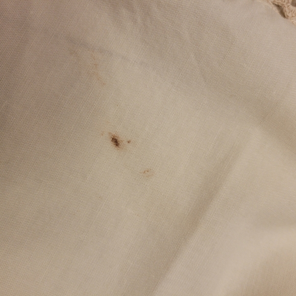 Vintage Bisque Hand Embroidered 66 x 115 Tablecloth with 12 Matching Napkins - Picture 11 of 11